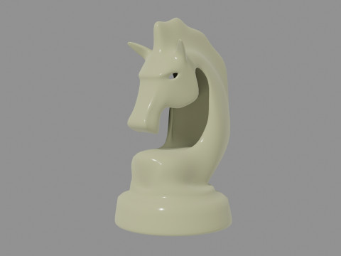 3D Printed Stylized Chessmen Collection 3D Model