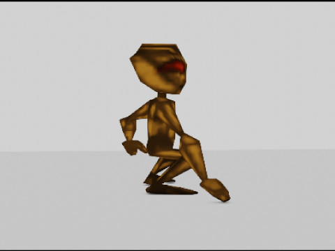 Alien of Varginha Retro Model PSX Style Low-poly 3Dモデル