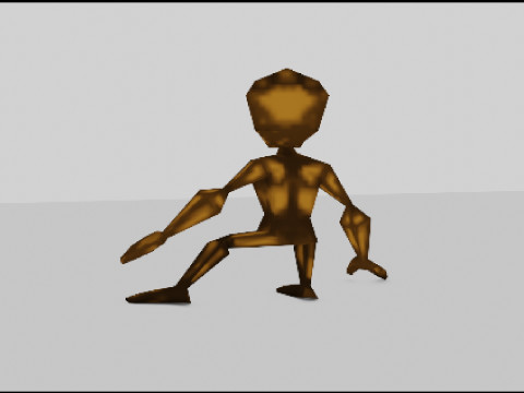 Alien of Varginha Retro Model PSX Style Low-poly 3Dモデル