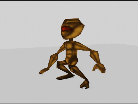 Alien of Varginha Retro Model PSX Style Low-poly 3Dモデル