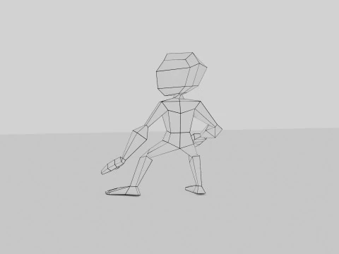 Alien of Varginha Retro Model PSX Style Low-poly 3D Model