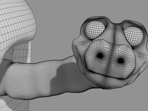 Apple with Worm 3D Print Model