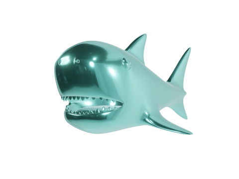 Niedliches Hai-Cartoon-3D-Druckmodell 3D Druckmodell