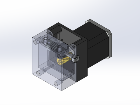 Worm gear for nema 17 or stepper motor 42mm 3D प्रिंट मॉडल