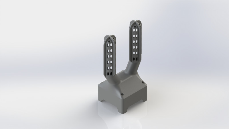 BOXING GLOVE DRYER USES ONE 120MM FAN AND SUPPORT FREE Model do druku 3D .c4d .max .obj .3ds .fbx .stl .blend 