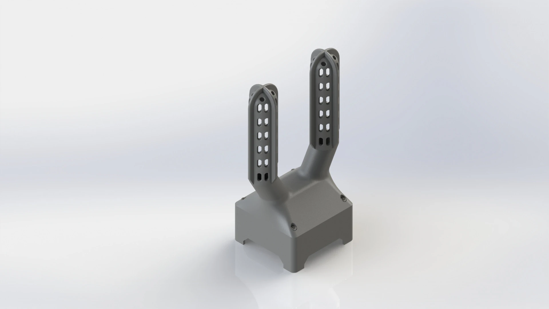 BOXING GLOVE DRYER USES ONE 120MM FAN AND SUPPORT FREE 3D Print Model .c4d .max .obj .3ds .fbx .stl .blend 