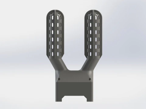 BOXING GLOVE DRYER USES ONE 120MM FAN AND SUPPORT FREE 3D Print Model