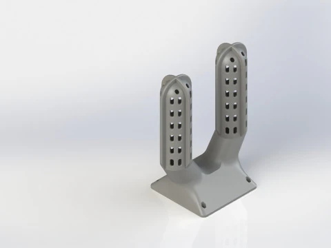 BOXING GLOVE DRYER USES ONE 120MM FAN AND SUPPORT FREE 3D Print Model