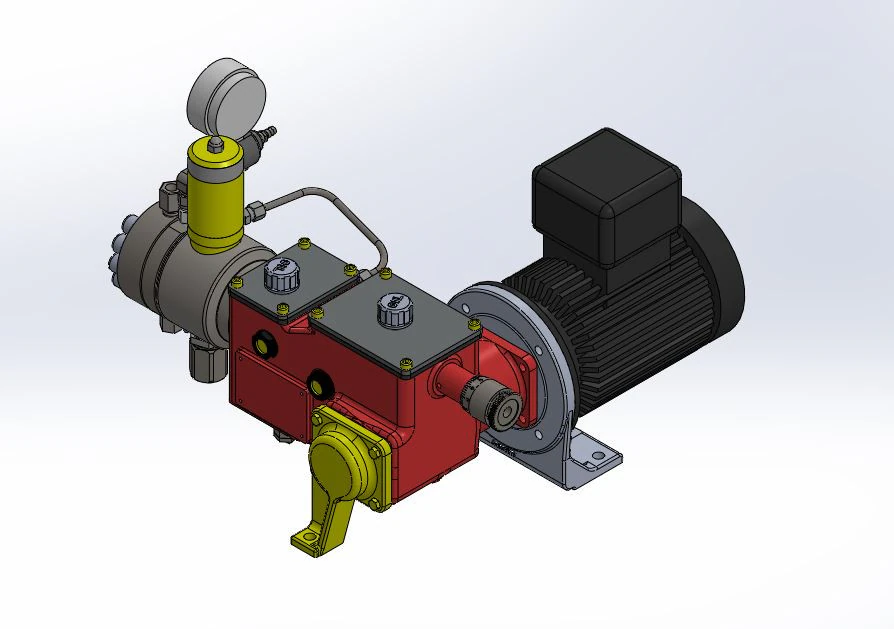 Milton Roy Pump 3D Model .c4d .max .obj .3ds .fbx .stl .blend