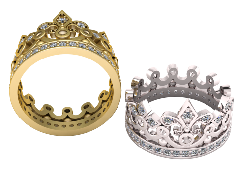 TAJ RING PENDANT 3D PRINTABLE MODEL Modèles 3D en vedette