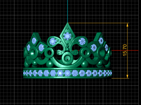 TAJ RING PENDANT 3D PRINTABLE MODEL 3D Принт Модель