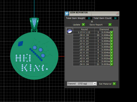 HER KING COIN PENDANT 3D PRINTABLE MODEL 3D Print Model