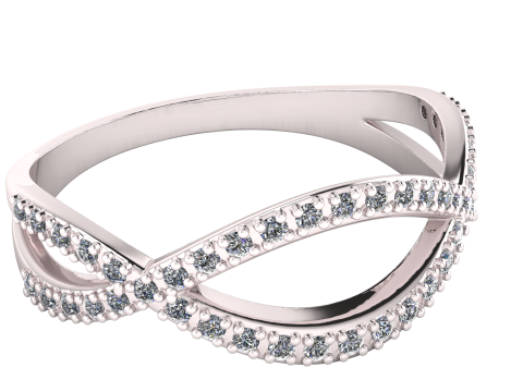 DIAMOND WEDDING BAND PENDANT 3D PRINTABLE MODEL Modelo de impresión 3D