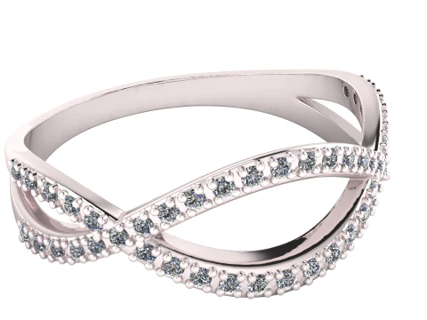 DIAMOND WEDDING BAND PENDANT 3D PRINTABLE MODEL 3D Print Model