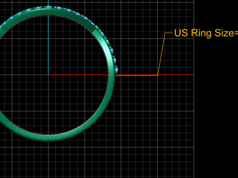 DIAMOND WEDDING BAND PENDANT 3D PRINTABLE MODEL Modelo de impresión 3D