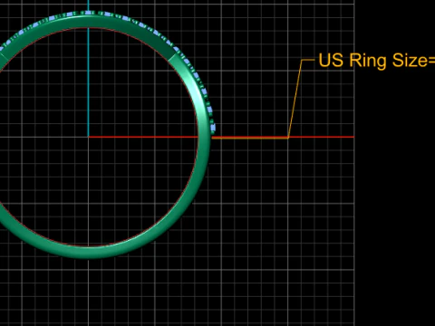 DIAMOND WEDDING BAND PENDANT 3D PRINTABLE MODEL 3D Print Model