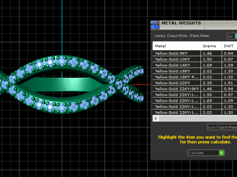 DIAMOND WEDDING BAND PENDANT 3D PRINTABLE MODEL Modelo de impresión 3D