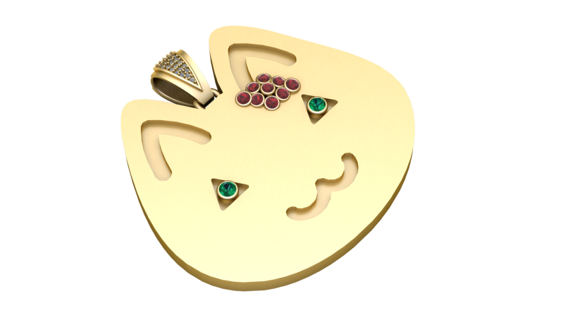 CARTO GHOST PENDNT 3D PRINTABLE MODEL Model Cetak 3D .c4d .max .obj .3ds .fbx .stl .blend 