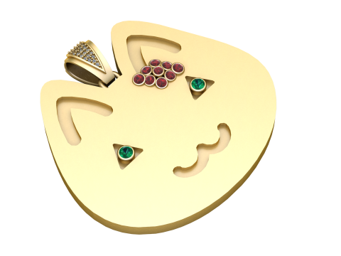 CARTO GHOST PENDNT 3D PRINTABLE MODEL 3D Print Model