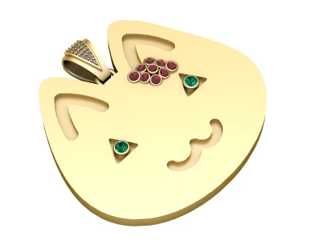 कार्टो घोस्ट पेंडेंट 3डी प्रिंट करने योग्य मॉडल 3D प्रिंट मॉडल