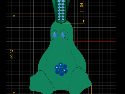 PENGINE GOLD PENDANT 3Dプリントモデル