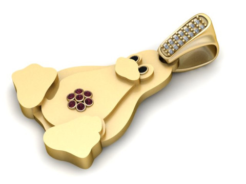 PENGINE GOLD PENDANT Modello di stampa 3D