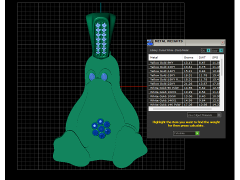 PENGINE GOLD PENDANT 3Dプリントモデル