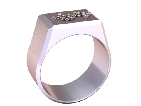 3D GOLD RING 3D Print Model