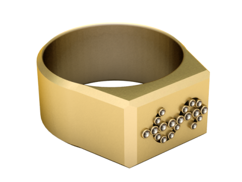 3D GOLD RING 3D Print Model