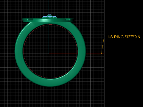 3D GOLD DIAMOUND RING 3Dプリントモデル
