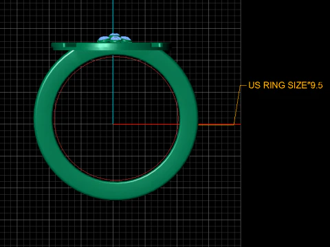 3D GOLD DIAMOUND RING 3D Print Model