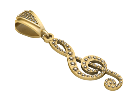 3D GOLD PENDANT 3D 프린트 모델