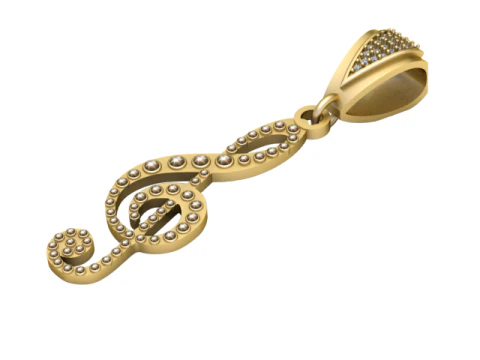 3D GOLD PENDANT 3D Print Model