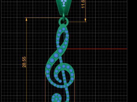 3D GOLD PENDANT 3D Print Model