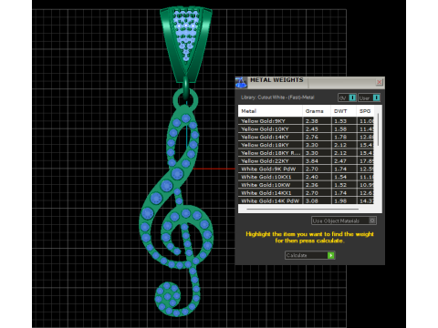 3D GOLD PENDANT 3D 프린트 모델