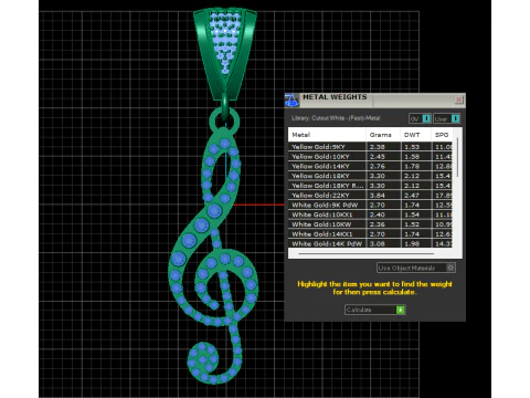 3D GOLD PENDANT 3D Print Model