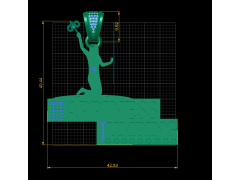 HAPPY JAMPING PENDANT 3D 打印模型