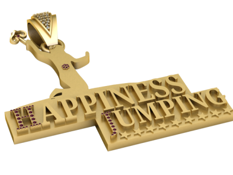 HAPPY JAMPING PENDANT Modèles 3D en vedette