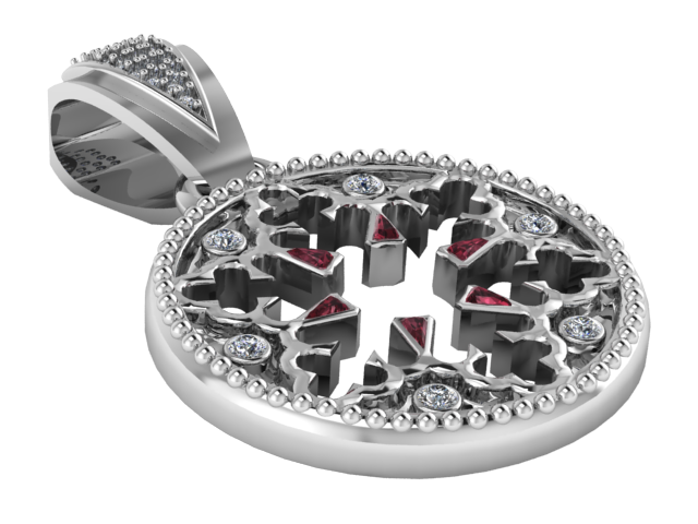 3D ЗОЛОТИЙ КУЛОН 3D Принт Модель .c4d .max .obj .3ds .fbx .stl .blend