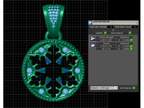 3D ЗОЛОТИЙ КУЛОН 3D Принт Модель