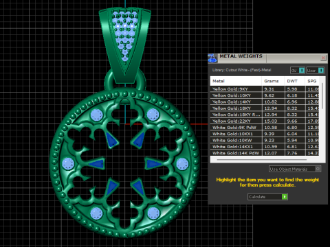 3D ЗОЛОТИЙ КУЛОН 3D Принт Модель