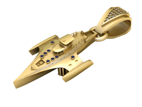 MIZAIL GOLD PENDANT Modèles 3D en vedette