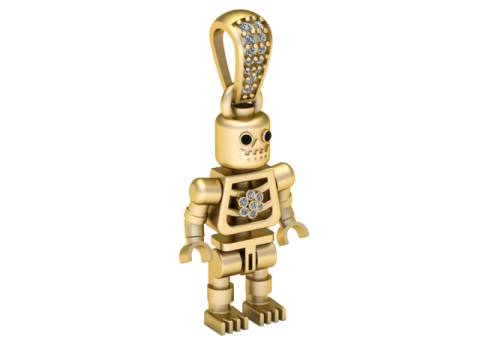 GOLD ROBOT PENDANT Model do druku 3D