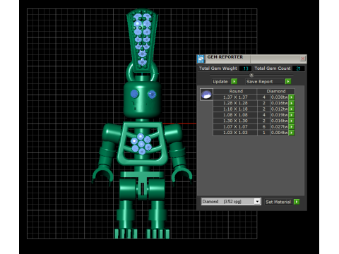 GOLD ROBOT PENDANT Model do druku 3D