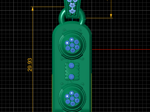 3D Gold Pendant Model do druku 3D