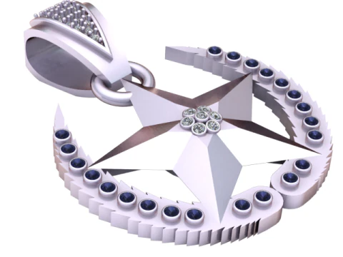 STAR GOLD PENDANT 3D Print Model