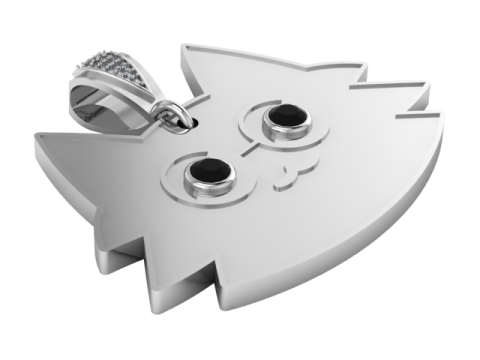 CAT FACES PENDANT Modello di stampa 3D