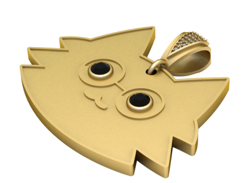 CAT FACES PENDANT Modello di stampa 3D