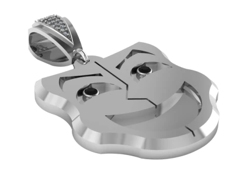 FACES MASK PENDANT 3D Print Model