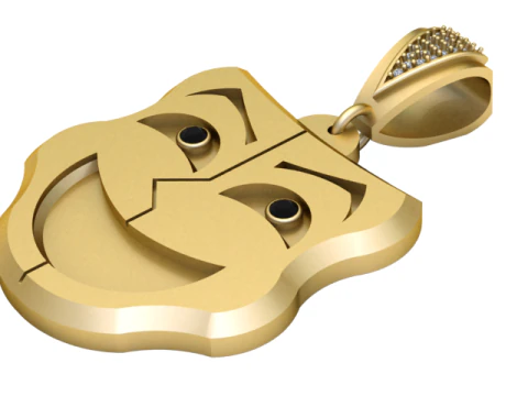 FACES MASK PENDANT 3D Print Model